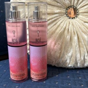 BATH & BODY WORKS SET. . . ROSE CHAMPAGNE SCENT